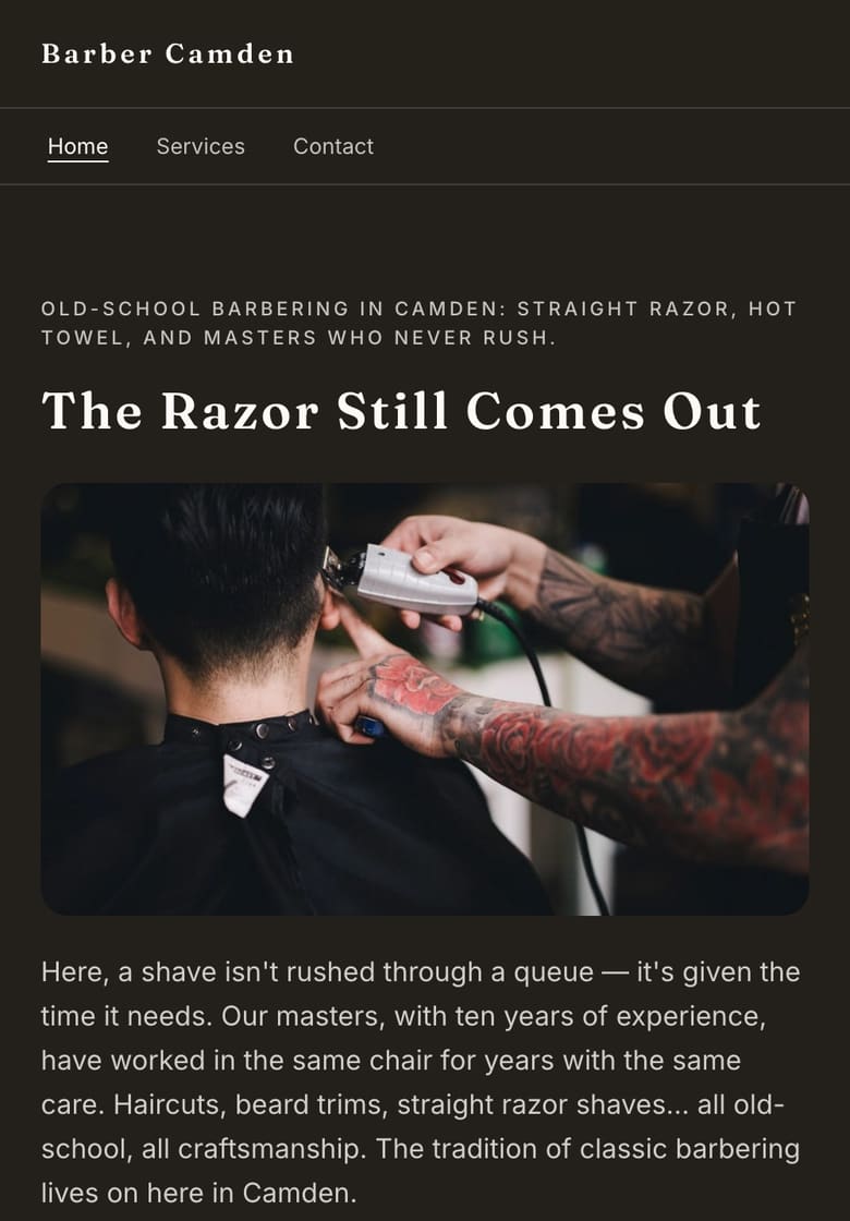 Barber Camden